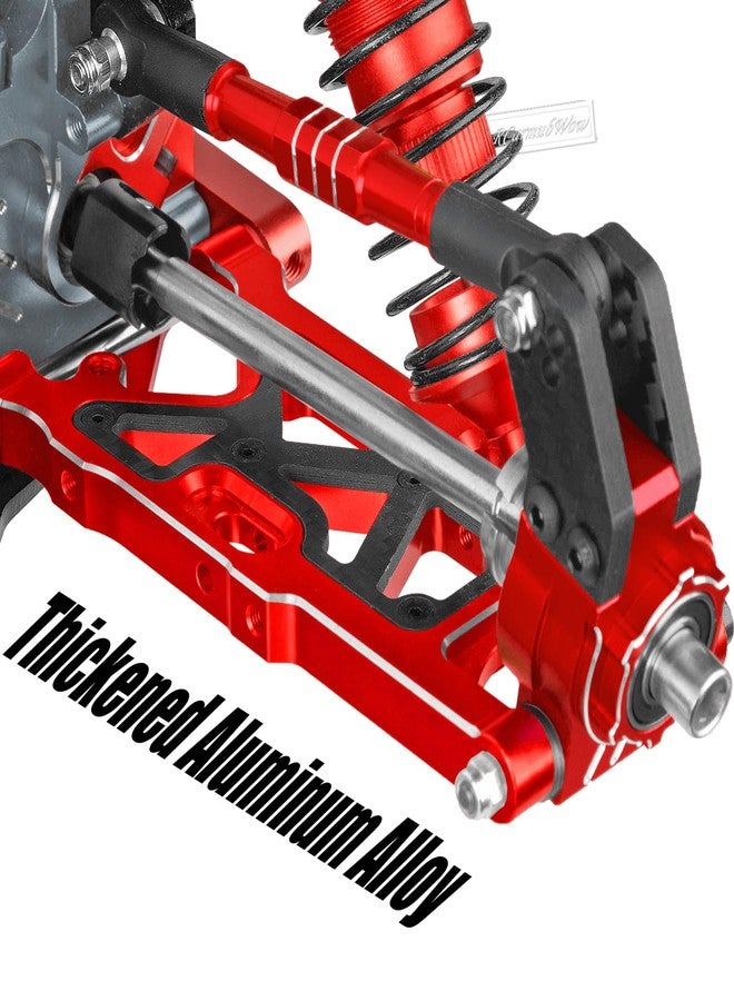 RCarmubWow RC Alloy Front Knuckles Steering Blocks &Rear Hub Stub Axle Carriers Upgrades Part for 1/8 Typhon/Talion 6S BLX,1/7 Infraction/Felony/Mojave/Limitless 6S BLX,#AR330193#AR330187,Red - Image 5